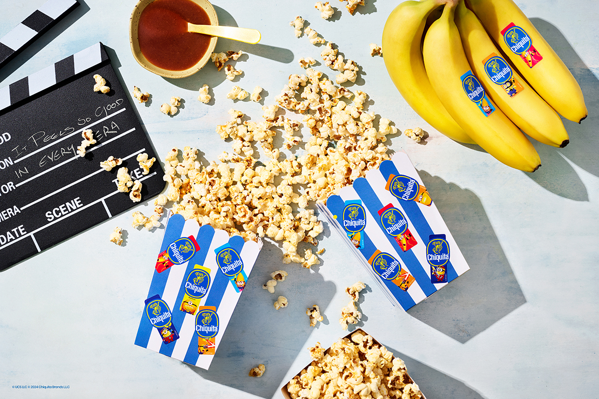 Popcorn med Chiquita-banankaramellsås och havssalt