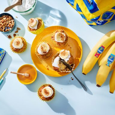 Chiquita banan och morotskaka muffins